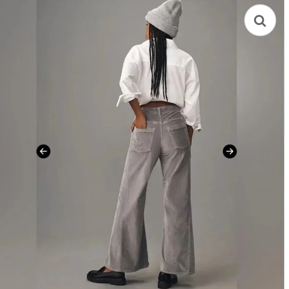 ANTHROPOLOGIE The Adi Corduroy Mid-Rise Flare Jeans by Pilcro - Picture 3 of 5